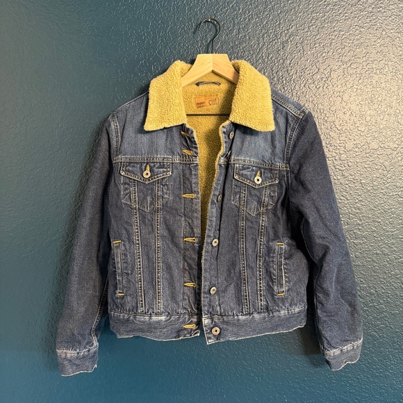 Sherpa lined jean jacket - Picture 1 of 4